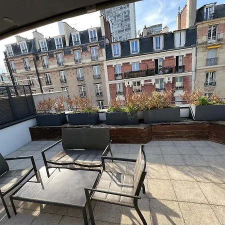 Magnifique Rooftop Dupleix Vue Tour Eiffel 200m2 Apartmán *